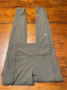 lululemon athletica olive green leggings women’s size 6
